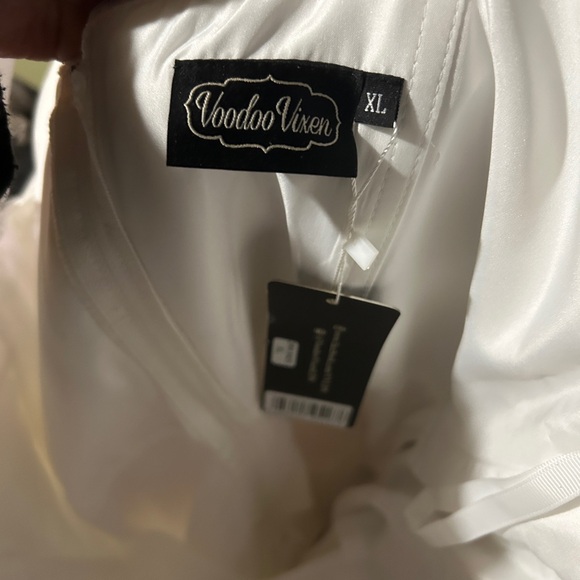 Voodoo Vixen Betsy Bridal Tulle and Pearl Tea length Dress - Picture 7 of 7